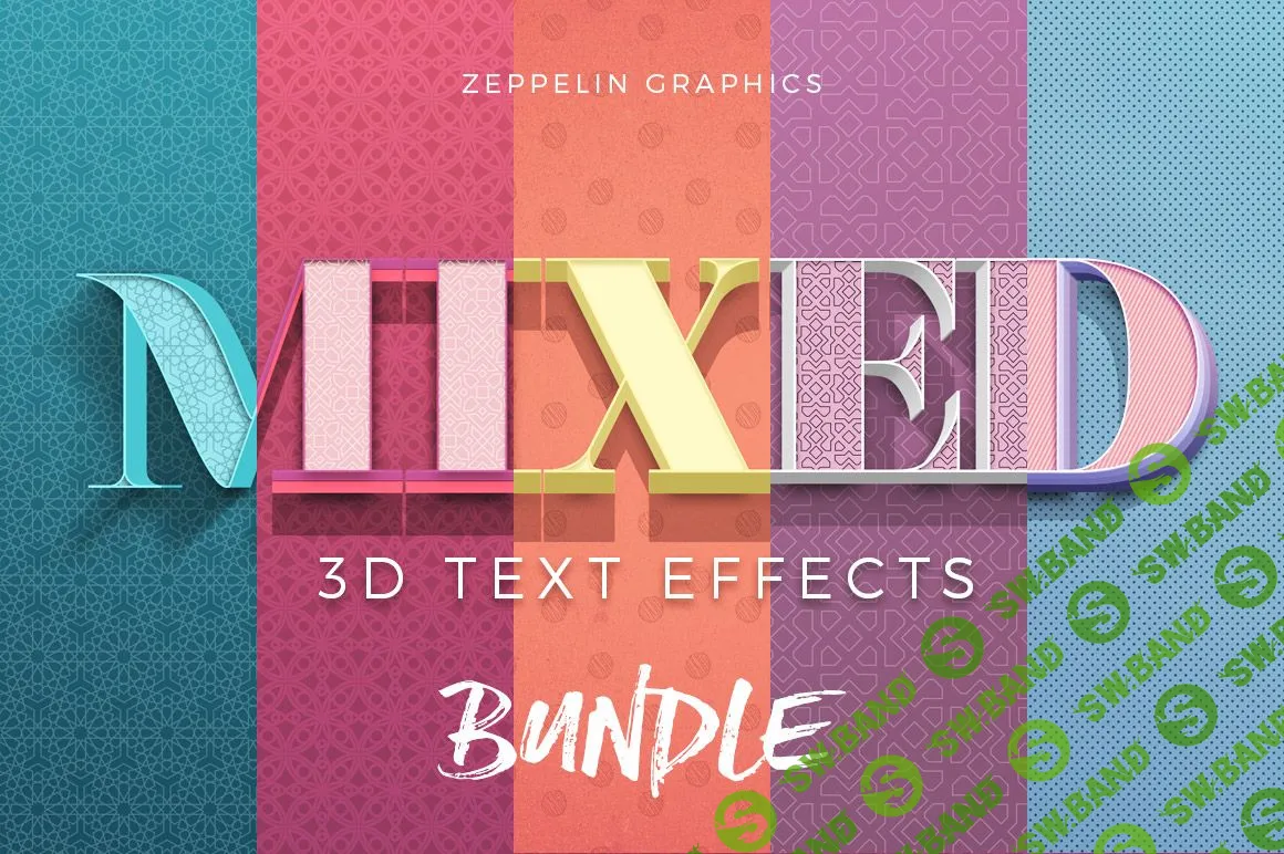 [DealJumbo] 50 текстовых 3D эффектов