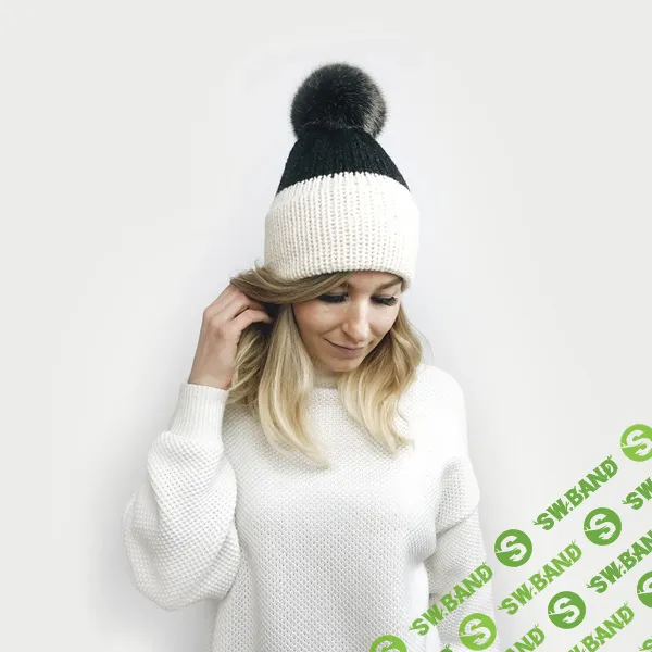 [Debrosse] Двуцветная вязаная шапка Саванте (2025)