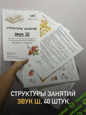 [Defectology, Виктория Гуренко] Структуры занятий. Звук Ш (2026)