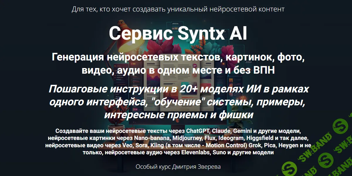 [Дмитрий Зверев] Сервис Syntx AI (2026)