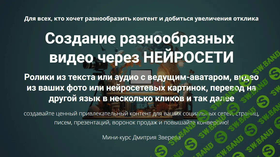 [Дмитрий Зверев] Создание разнообразных видео через нейросети (2023)