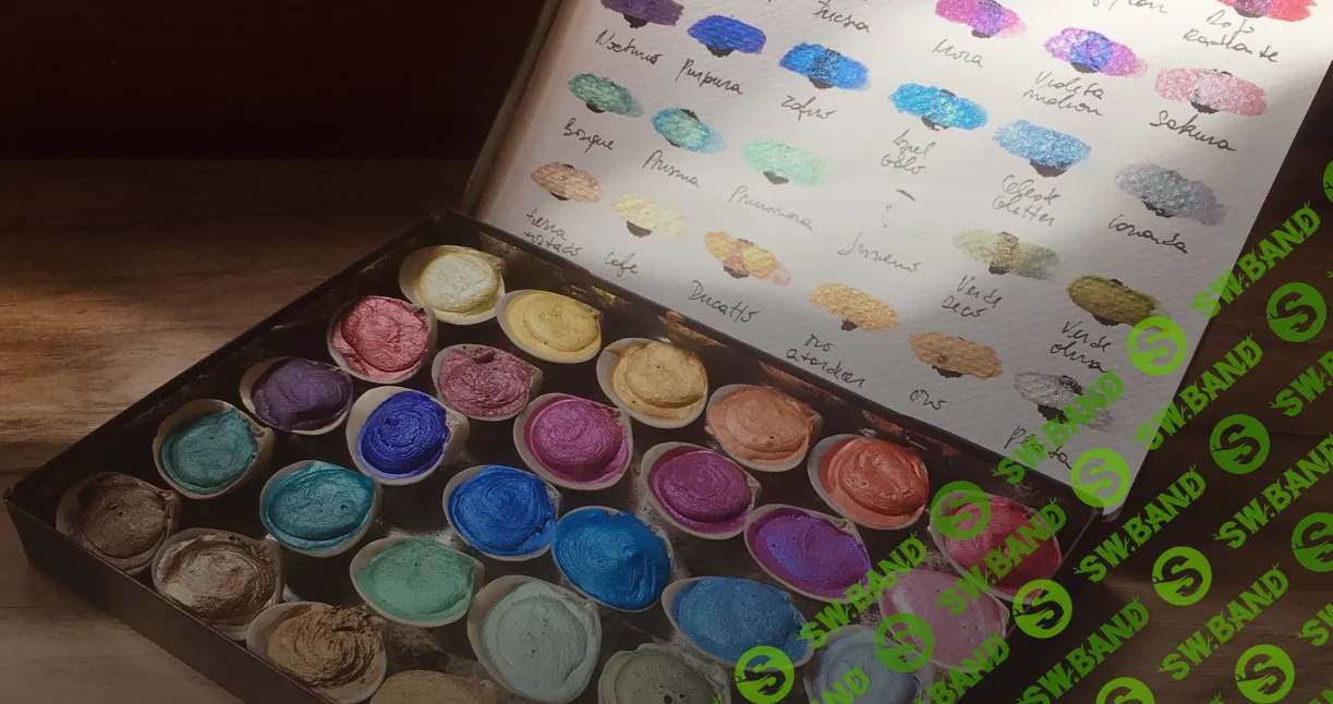 [Domestika] Изготовление металлических акварельных красок (2024)