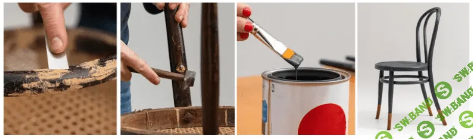 [Domestika] Реставрация и преображение мебели для начинающих. Furniture Restoration and Transformation (2023)