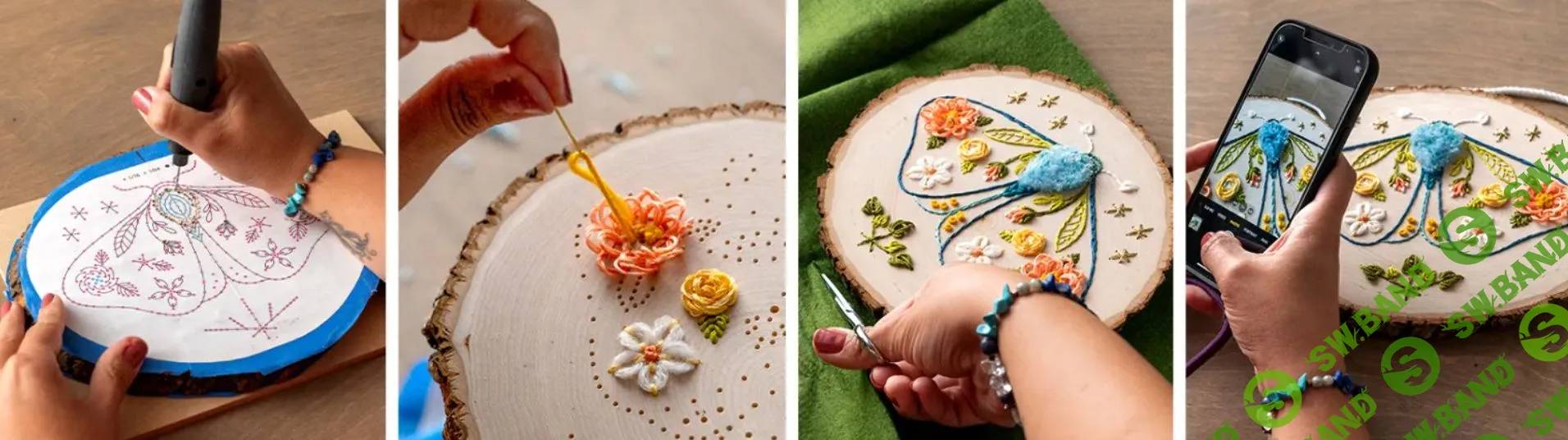 [Domestika] Вышивка по дереву. Искусство, вдохновленное природой (2023)