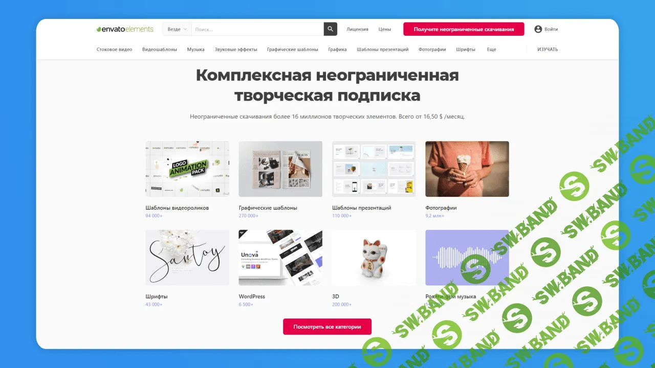 Доступ к Envato через Telegram!