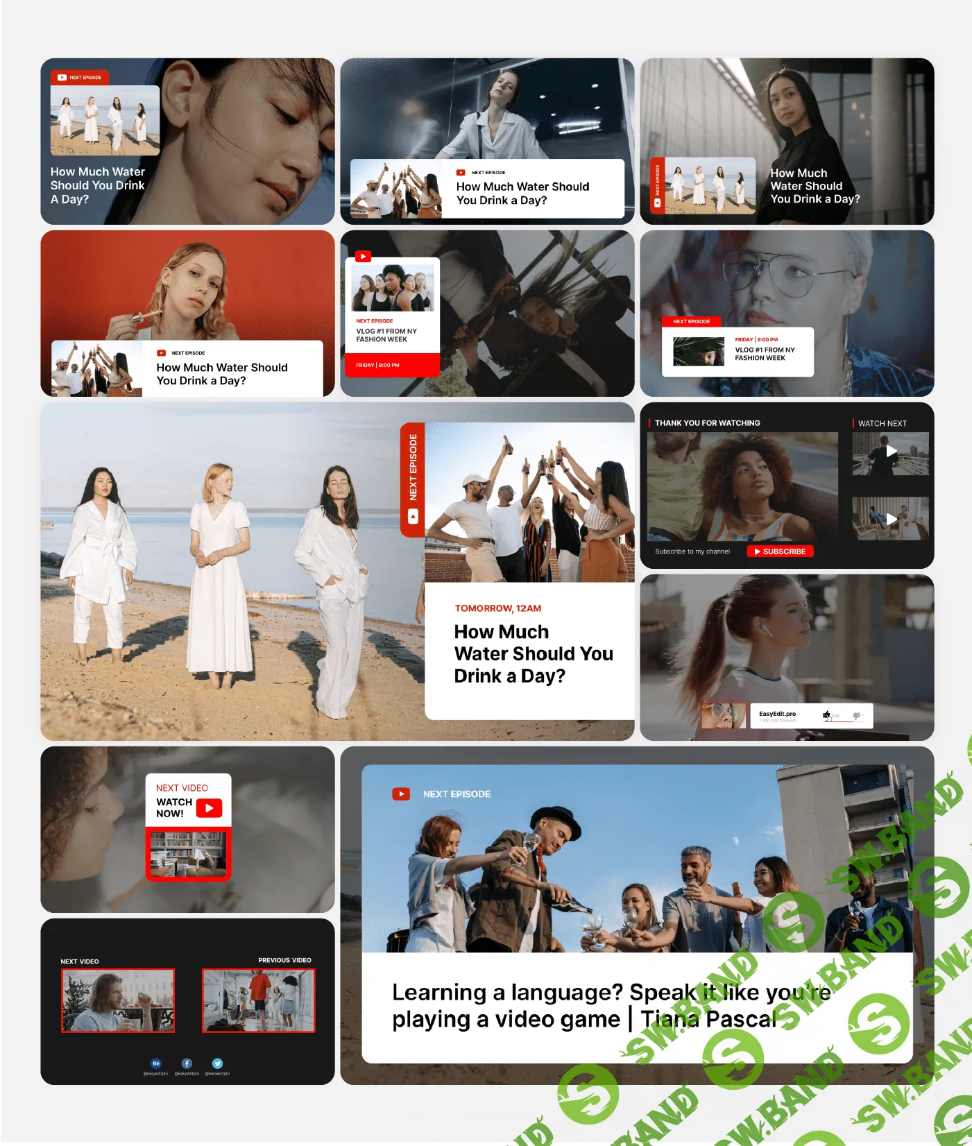 [EasyEdit, videohive] Youtube Essential Library, DaVinci Resolve (2023)