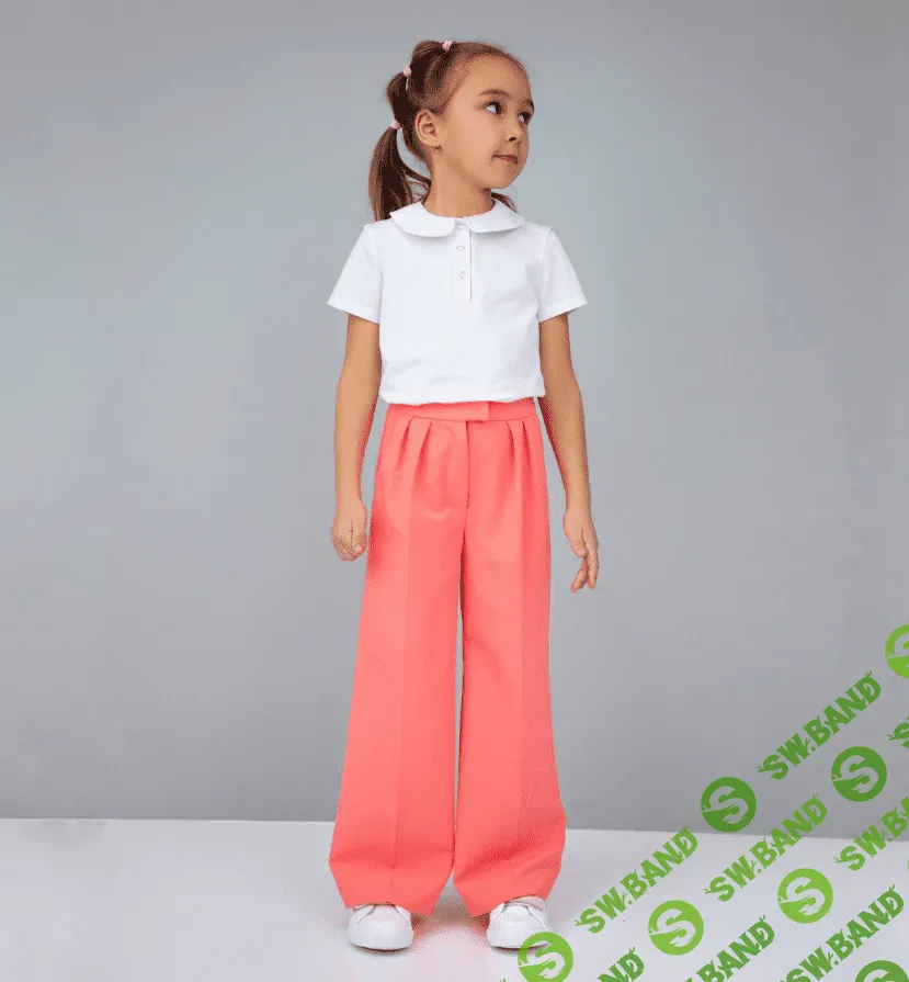 [Элина Патыкова] Брюки Палаццо – девочки. Размеры 92-164 (2023)