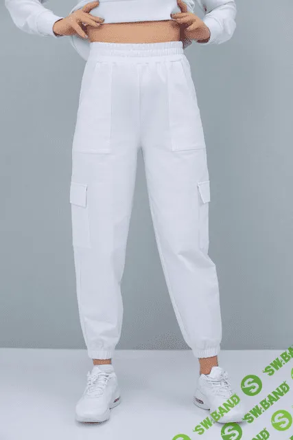 [Элина Патыкова] Костюм Белый. Джоггеры + Свитшот (2023)