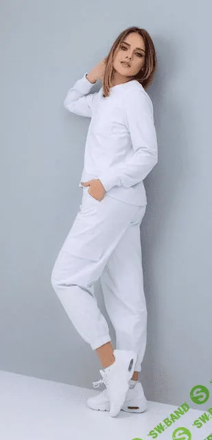 [Элина Патыкова] Костюм Белый. Джоггеры + Свитшот (2023)