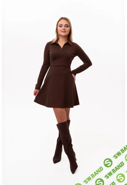 [Элина Патыкова] Платье Шоколад — женщины. Размеры 42-44, рост 158 (2026)