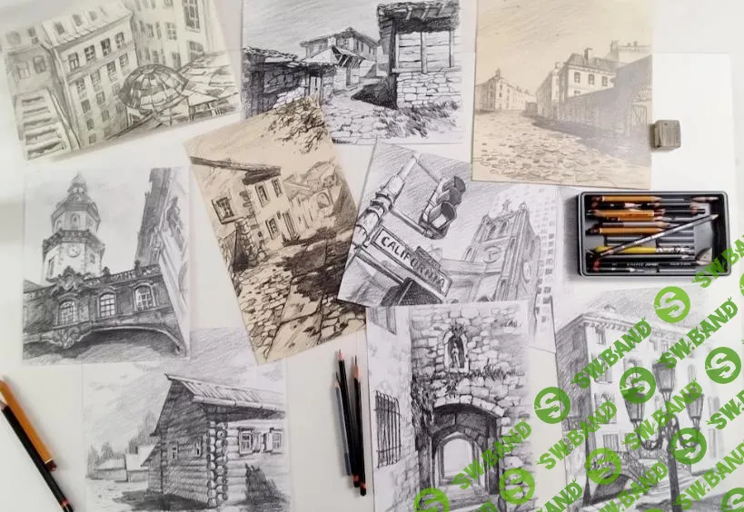 [Екатерина Бердюгина] Архитектура в графике (2021)