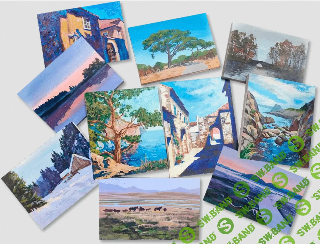 [Екатерина Бердюгина] Пейзажи акрилом (2022)