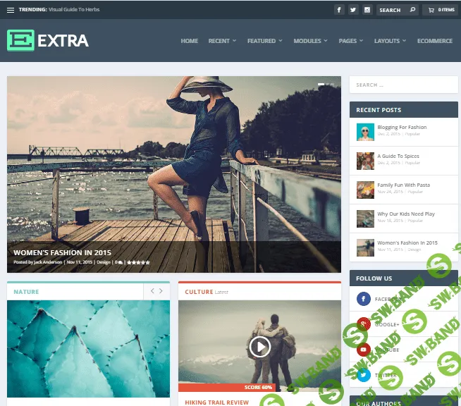 [elegantthemes] Extra v4.14.1 - новостной шаблон для WordPress (2021)