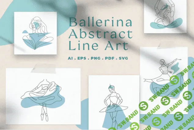 [elements.envato] Абстрактная балерина Вектор Line Art (2021)