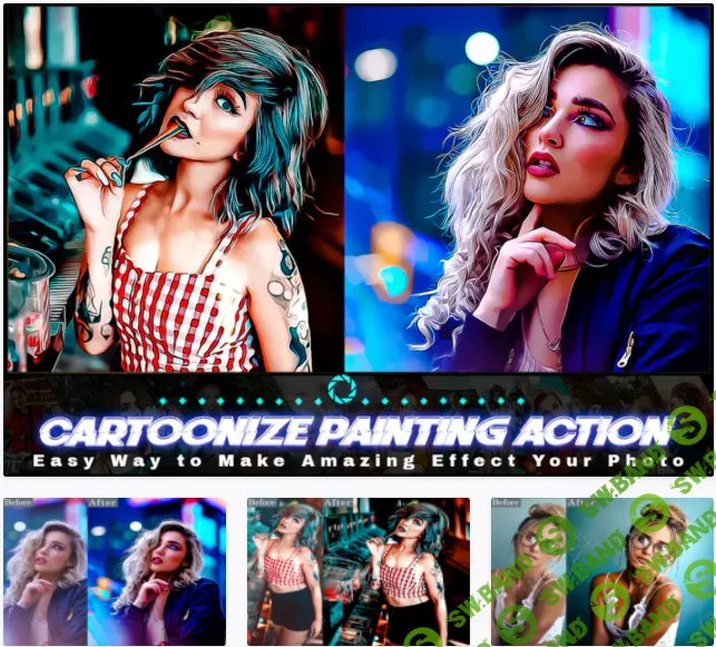 [elements.envato] Cartoonize Painting Photoshop Action (2021)