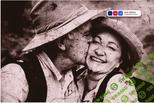 [elements.envato] Dirty Halftone Photoshop Action (2022)