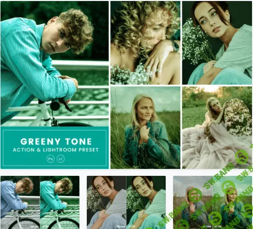 [elements.envato] Greeny Tone Action & Lightrom Presets (2021)