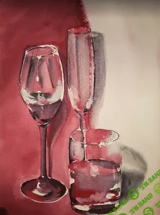 [Елена Базанова] Материальность стекла акварелью (2019)