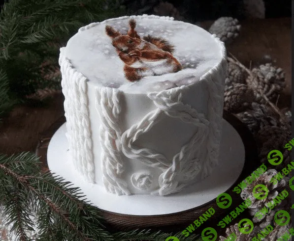 [Елена Гнут] Новогодний торт. Белочка