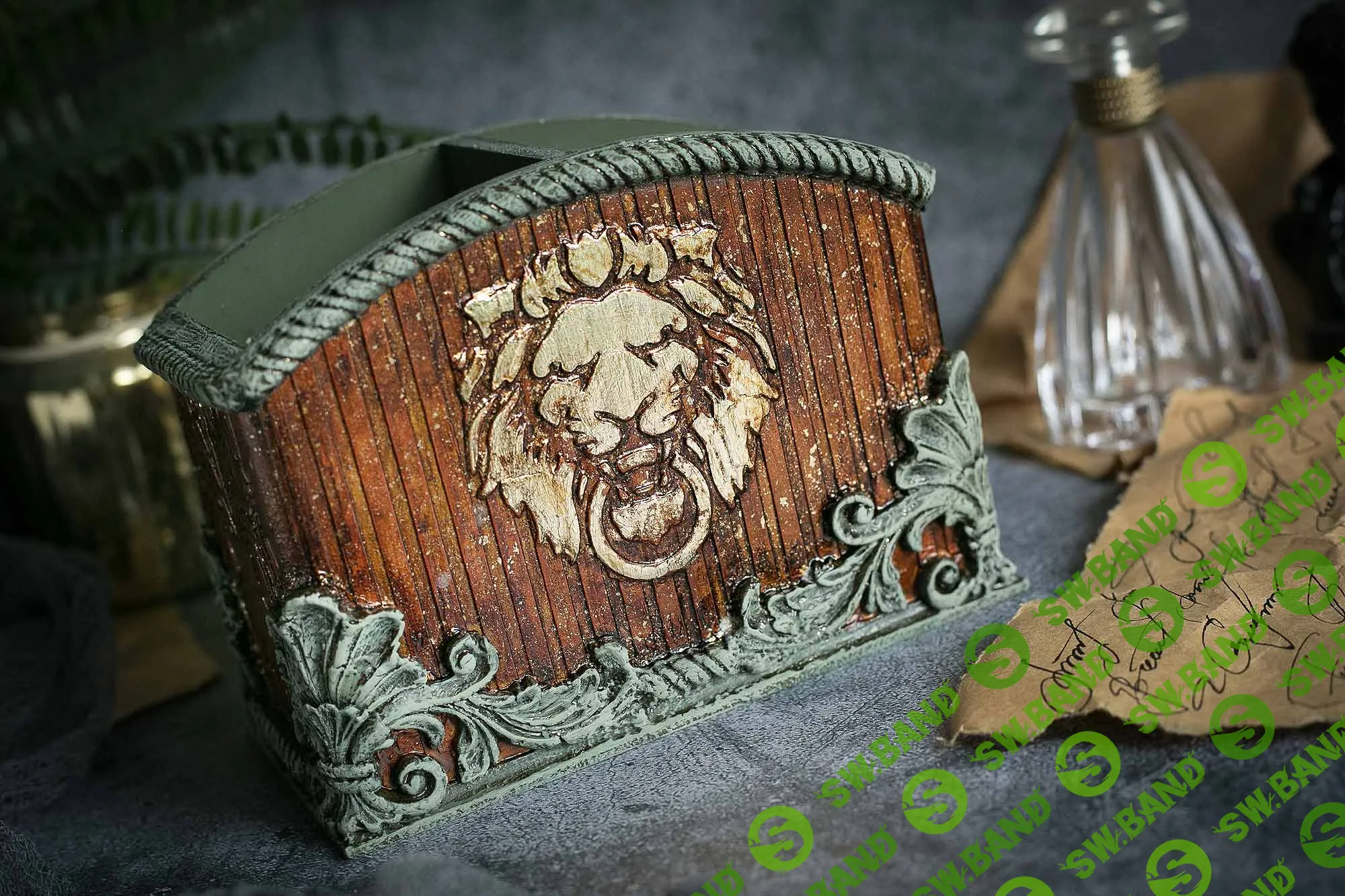 [Елена Якимова] Видео мастер-класс Карандашница “Золотой лев” (2023)