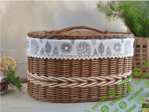 [Елена Поздеева, Бумажная лоза] Овальная хлебница (2023)