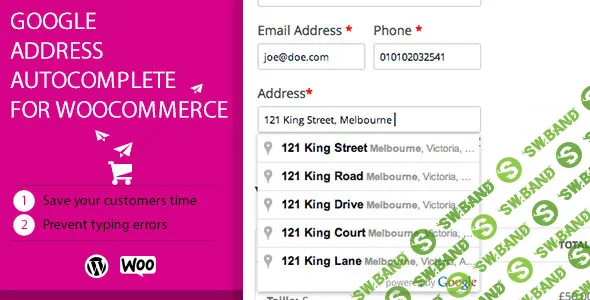 [Elite Author] Wordpress Плагин Автозаполнение Google адрес для WooCommerce - RU