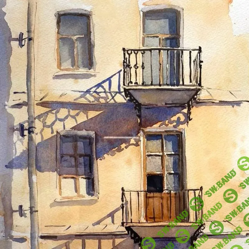 [Enterclass] Городской скетчинг акварелью (2023)