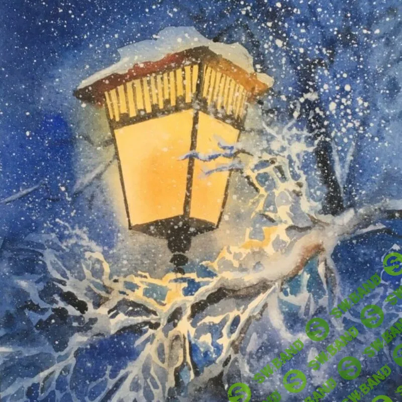 [Enterclass] Зимний вечер. Акварельный МК (2024)