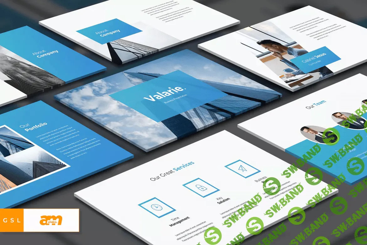 [envato] Valarie - Powerpoint, Keynote, Google Sliders Templates (2018)