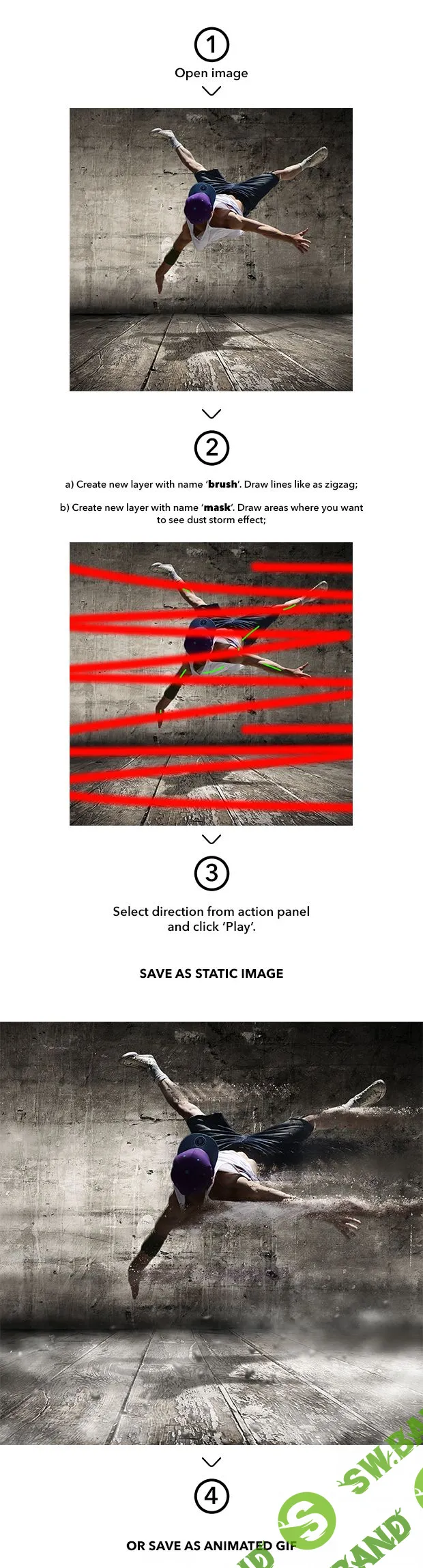 [Envatomarket] Dust storm animation photoshop action (2018)