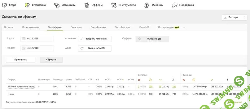 [Евгений Горбатов] Годовая программа обучения (2019)