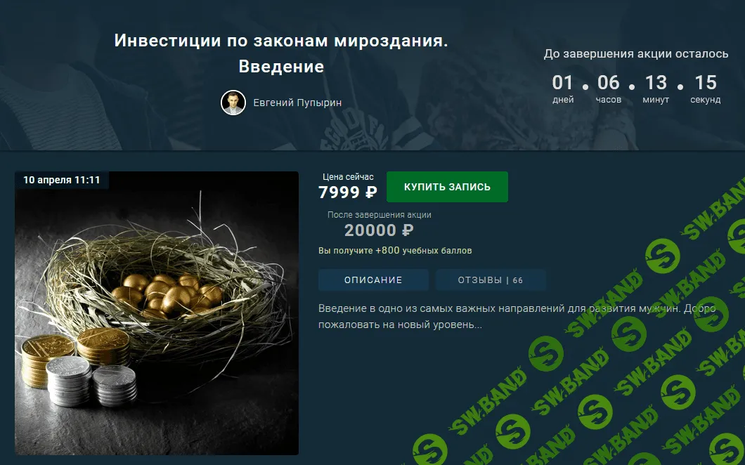 [Евгений Пупырин] Инвестиции по законам мироздания. Введение (2021)