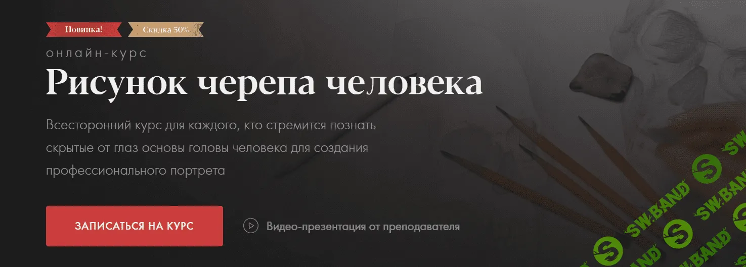 [Евгения Банник] Рисунок черепа человека (2021)