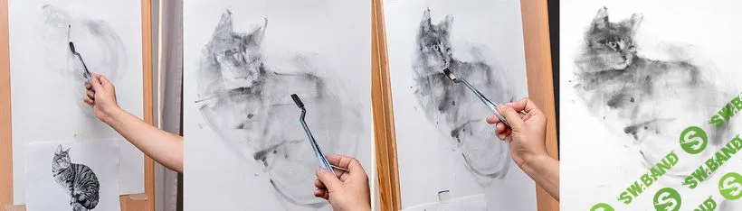 [Expressive Drawing with Charcoal, Domestika, Tianyin Wang] Выразительный рисунок углем (2023)