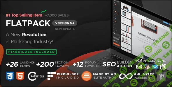 FLATPACK v5.2 - конструктор лендинг шаблонов