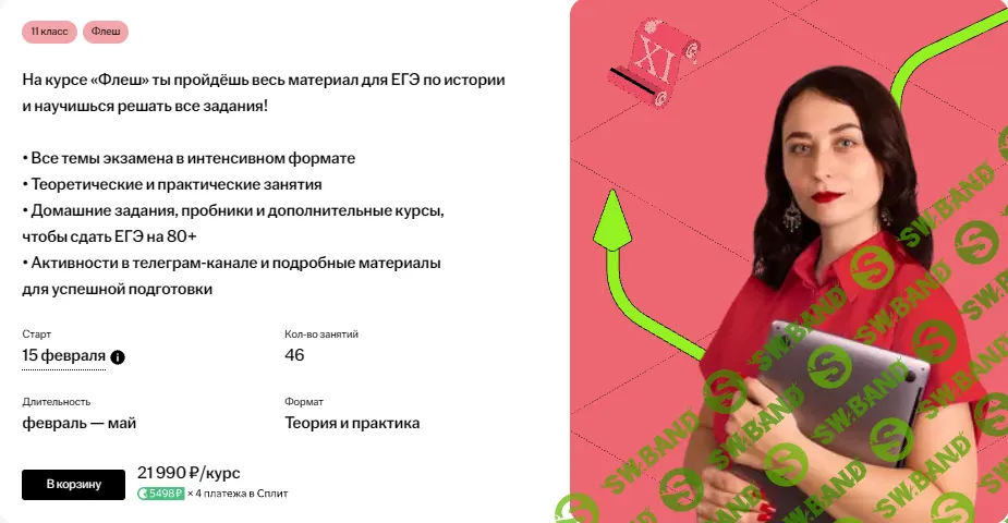 Флеш для ЕГЭ по истории с Алей Виноградовой - 11 класс [Умскул] [Аля Виноградова]