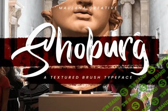 [Fontbundles] Shoburg Textured Brush Typeface (2022)