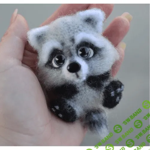 [Галина Писаренко] МК по вязанию крючком брошей Енотик и Лисенок (2021)