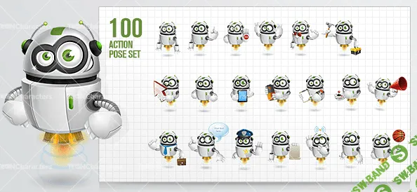 [Графика] 2 персонажа робота для сайтов и блогов.