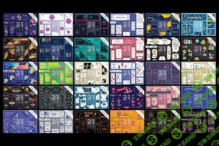 [Графика] 3990 шаблонов банеров