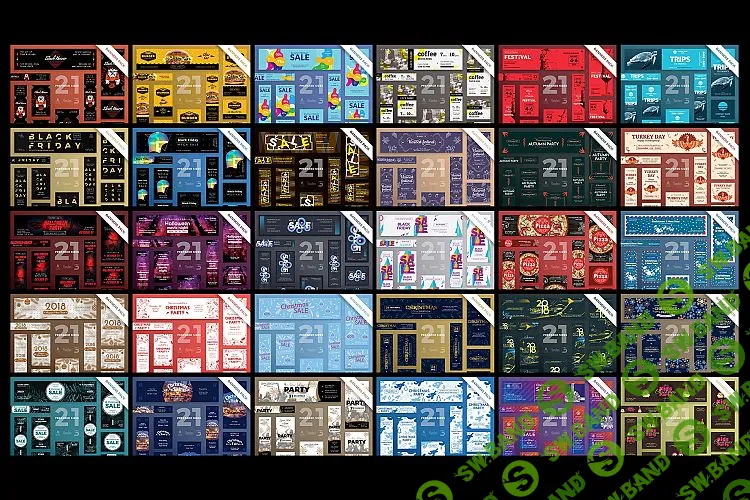 [Графика] 3990 шаблонов банеров