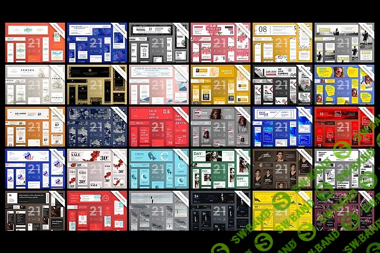 [Графика] 3990 шаблонов банеров