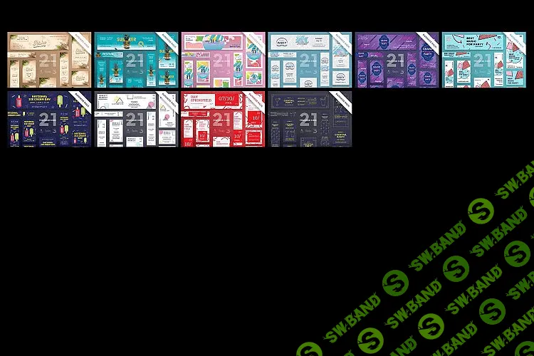 [Графика] 3990 шаблонов банеров