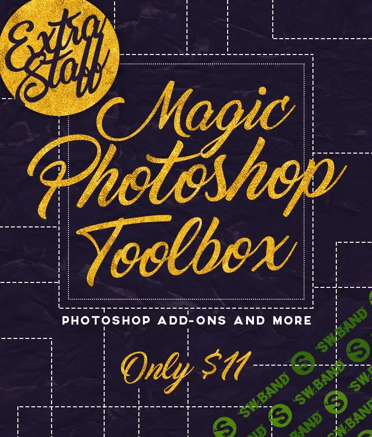 [graphicloot] Набор для Photoshop, более 1400 элементов (кисти,фоны,стили,рамки)