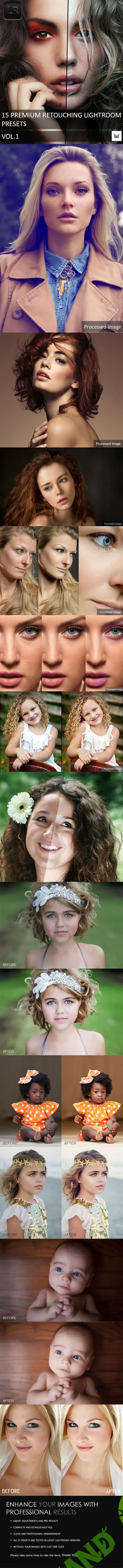 [Graphicriver] 15 Premium Retouching Lightroom Presets Vol.1