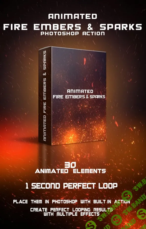 [Graphicriver] Animated Fire Embers & Sparks Photoshop Action (2017)