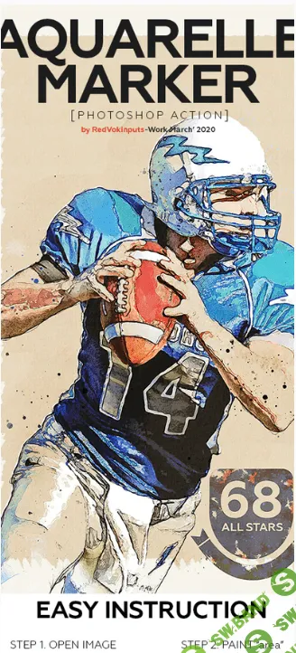 [Graphicriver] Aquarelle Marker Photoshop Action (2020)