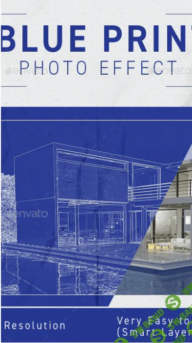 [graphicriver] Architect Blueprint Photo Effect (2021)