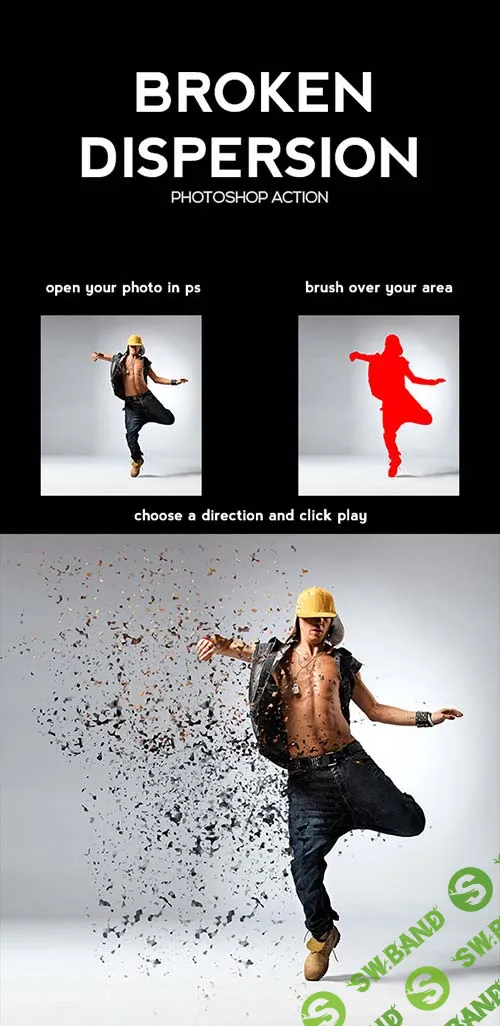 [GraphicRiver] Broken Dispersion PS Action