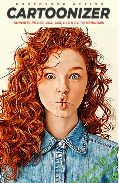 [graphicriver] Cartoonizer Photoshop Action (2021)